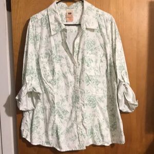 Adjustable Sleeve Stretch 3X blouse